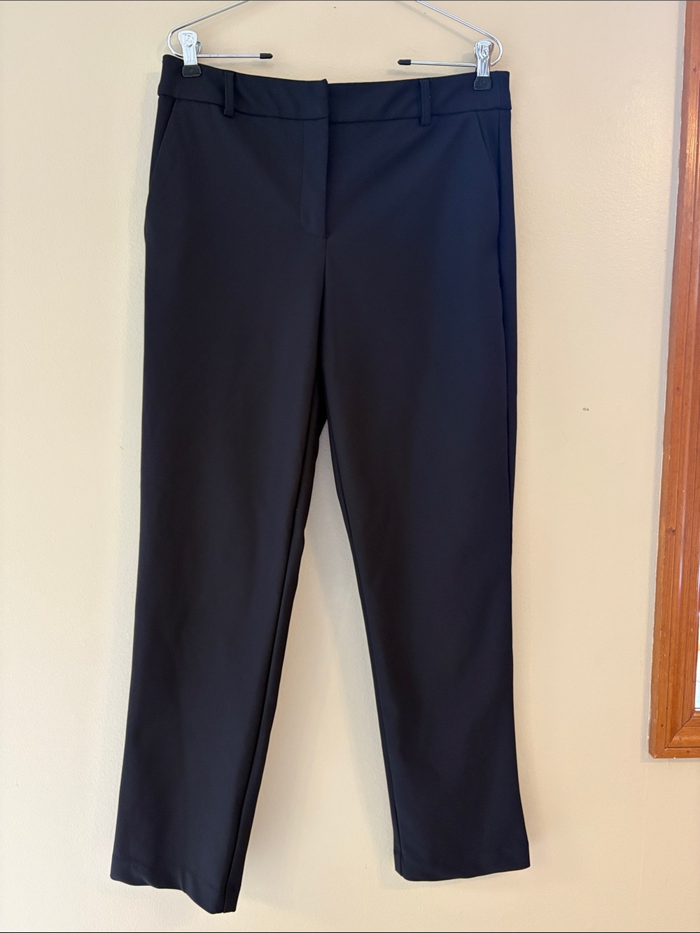 Christian Siriano New York Black Stretch Slim Ankle Pants Size 8